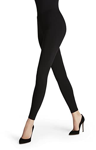 FALKE Damen Leggings Seamless W Le blickdicht einfarbig 1 Stück, Schwarz Black 3009, L 44-46