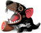 EUGY EH-035 Tasmanian Devil Tasmanischer Teufel 3D-Puzzle, Schwarz oder Dunkelbraun