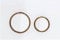 Geberit Sigma 21 Drückerplatte 24,6x16,4 cm 2 Tasten Rotgold/Weiß