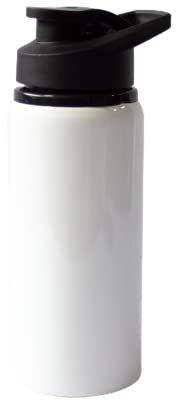 MR.R 20z Blancs de Sublimation Blanc Sport Bouteille En Aluminium Portable Couvercle Potable Bouteille D'eau 600 ml pour Tasse Presse À Chaleur Impression Par Transfert