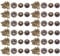 MILISTEN 20 Sets Antique Snaps Taste Baum Form Vintage Metall Druckknopf Nähen Auf Snaps Befestigungen für Jacke Tasche Verschlüsse Leder Nähen Handwerk DIY
