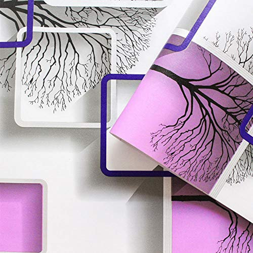 LZH-LP Self-Adhesive Wallpaper for Wall Decal 45x300CM Modern Square Trees Three-Dimensional Stitching Peel & Stick Vinyl Wallpaper
