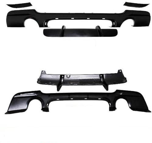 DM Autoteile 1652 Sport-Performance Heckdiffusor 335i 335d Schwarz kompatibel für BMW 3er E92 E93 M-Paket