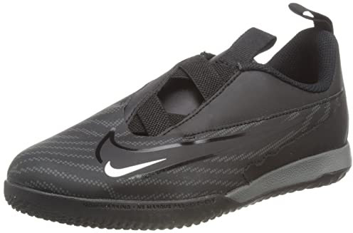 NIKE Jr Phantom Gx Academy Ic Sneaker, Black Summit White Dk Smoke Grey, 3 UK