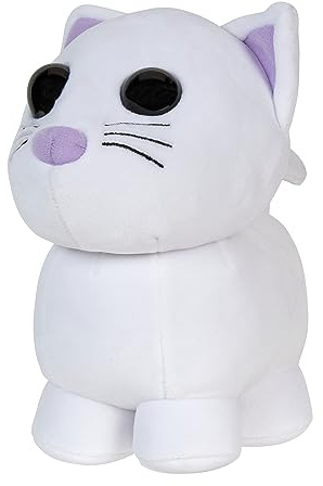 Adopt Me! Collector Plush - Snow Cat - Series 2 - Fun Collectible Toys for Kids Featuring Your Favourite Pet, Ages 6+, White