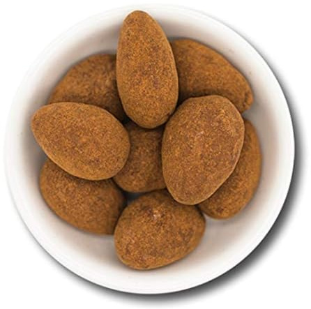 1001 Frucht - leckere Schokomandeln mit Zimt, 250g, Neue Ernte, beste Schokonüsse, überzogene Mandeln mit Schokolade schokolierte Mandeln Mandelbonbons