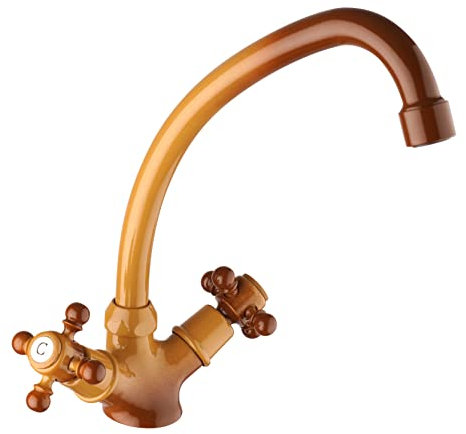 PAINI FRANCE ROBINETTERIE Mitigeur d’évier Tiffany bec Col de Cygne Terre de France - Robinetterie salle de bain