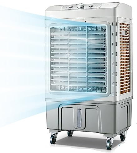 CRUSIO Aire Acondicionado Portátil Bajo Consumo, 3 en 1 Aire Acondicionado Portátil Silencioso, para Ventiladores DoméSticos de Garajes de FáBricas, Tanque de Agua de 80 litros, 150 W (Size : 55L)