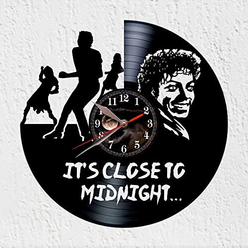 VINY WOODY Wanduhr aus Vinyl mit Zombie Dance, König des Pop Musica 80s