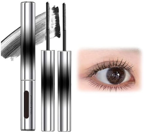 3D Curling Wimpernbügeleisen Mascara, Puppe Mascara, Puppe - 3D Curling Wimpernbügeleisen Mascara, Puppe Eisen Pinsel Mascara Wasserdicht Puppe Make-up Eisen Starke Metall Tiny Tube Mascara (2PC)