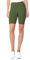 ELF KUCKUCK Kurze Radlerhose Damen, Kurze Leggings Hose Shorts Schwarz Armeegrün (One Size)