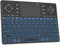 Rii K16 Bluetooth-Tastatur mit Touchpad, wiederaufladbar mit RGB-Hintergrundbeleuchtung, Multimedia-Kompakt-Tastatur für Android-TV, Projektor, HTPC, Smart-TV, Tablet, iPad, PC, Laptop