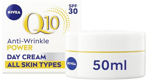 NIVEA Q10 Anti-Wrinkle Power Firming Day Cream SPF 15 (50ml), Anti-Wrinkle Face Cream with Skin Identical Q10 and Creatine, Face Cream for Wrinkles (Pack of 2)