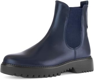 Gabor Damen Chelsea Boots, Frauen Stiefeletten,Moderate Mehrweite (G),Stiefel,Bootee,Booties,halbstiefel,Midnight (Micro),40.5 EU / 7 UK