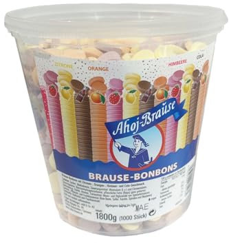 Ahoj Brausebonbons verschiedene Sorten (1x Ahoj Brausebonbons & 1xHLKauf-Block)