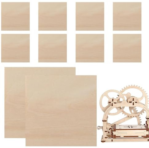 Wooden Craft Sheets - Thin Plywood Boards, Thin Plywood Wood Sheets | Hobby Wood Sheets, Craft Plywood Sheets, Wood Veneer Sheets, Wood Veneer Sheets for DIIY Projects Painting Drawing Wood Engraving