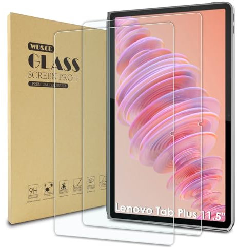 WD&CD 2 Pack Verre Trempé Compatible pour Lenovo Tab Plus 11.5, Protection Écran Haute Définition Film de Protection en Verre Trempé Compatible pour Lenovo Tab Plus