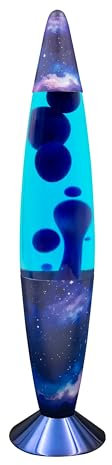 Global Gizmos 49009 Galaxy Lava Lamp/Matte Pattern Base/Retro Nostalgia/Relaxing Mood Light / 16 Inch Height