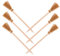 DIKACA 1set Witch Pencil Broom Parking Sign Carpet Broom Witches Broomstick Pink Witch Writing Pencils Witch Broom Pencils Pencil Case Broomstick Light LED Cute Pencils Beige Pine 6pcs