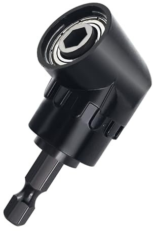 Gsakskdsap 105° Ángulo Recto, Taladro Angular Multifunción, Adaptador de Destornillador Angular, Punta Angular, Broca de Ángulo Recto Vástago Hexagonal para Accesorios Destornilladores Flexible