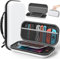 Tasche für Nintendo Switch 2 (2025) / Switch 2017 / Switch OLED, Hard Shell Tragetasche mit weichem Futter, Speicherplatz für 10 Spiele, Langlebiger Ballistischer Nylon, Zubehör für Switch 1/2 (Weiß)