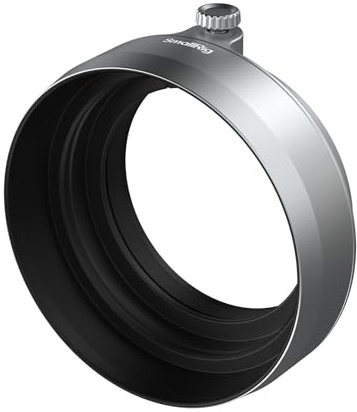 SMALLRIG Gegenlichtblende, speziell für Fujifilm X Half entwickelt, kompatibel mit UV-/VND-Filtern, aus Aluminiumlegierung, kratzfester Schutzdeckel, blendfrei, Silber– 5393