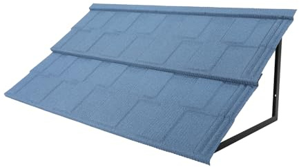 Tenda da sole in metallo, 58 x 46 cm, per finestre, porte e verande