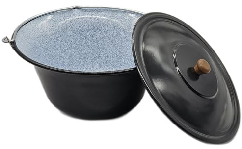 Fire World ungarischer Gulaschkessel 14 Liter mit Deckel emailliert