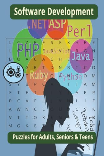 Software Development Word Search Puzzle Book: Word Searches with Easy to Read Print about Software Development, Computer Programing , Coding and More ... Gift for Vacations, Holidays and Free Times