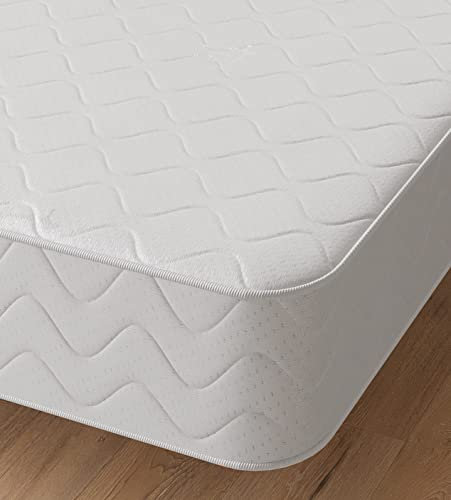 Starlight Beds Cooltouch Hybrid European Small Single Mattress – Memory Foam Mattress with Springs, Maximum Value, 18cm Deep, Plush, White,(80cm x 200cm)