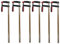 Lot de 6 serre-joints professionnels 800 x 120 mm