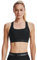 Under Armour Women UA Crossback Mid Bra, comfortable and long-wearing sports bra for women, running bra with removable cups
