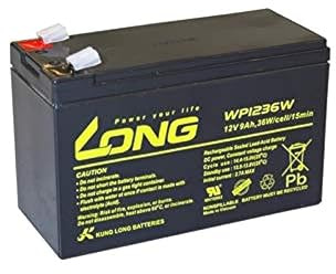 Kung Long Blei-AGM-Akku WP1236W, 12V, 36 W, 9Ah