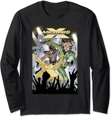 Marvel Mr. & Mrs. X Comic Cover Langarmshirt