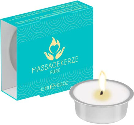EIS Massagekerze mit sinnlichem Duft | Natürliche Inhaltsstoffe für erotische Massagen | Pflegende Rezeptur ideal als Geschenk | 15 ml