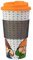 P:os 31731 - Coffee To Go Becher im Mainzelmännchen Design, ca. 17,5 cm hoch, Füllmenge ca. 500 ml, mit TPR Banderole