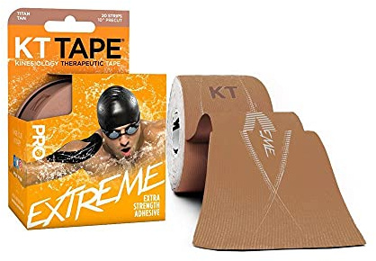 KT Tape Pro Extreme 20 - Kinesiology Tape - Synthetic Performance Kinesiology Tape Waterproof Pre Cut - Stronger and More Resistant Adhesion - Waterproof- 4 to 7 Days of Support - Reflective Safety