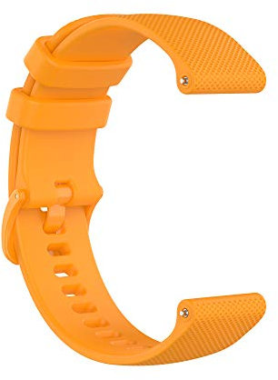 Cinturino in Silicone 20 mm per Garmin Venu Sq, Venu, Vivoactive 3/3 Music - Multicolore (Giallo)