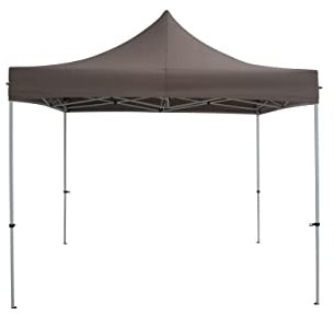 TrendLine Faltpavillon Taupe 2,95 x 2,95 m Gartenpavillon Gartenzelt Festzelt