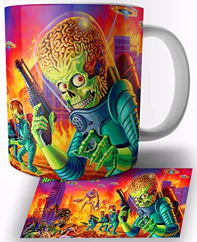 Mars Attack Keramik Becher 325ml Tasse Mug
