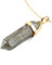 LAVISA Obelisk Edelsteinkette Gold, Anhänger, echte Kristall kette, Halskette, Rosenquarz, Amethyst, Naturstein - 55 + 5 cm (Labradorit)