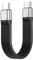 Cable corto USB C 3.1 Gen 2 compatible con carga de 100 W, transferencia de datos de 10 Gbps, pantalla de 4 K a 60 Hz, cable de carga USB C compatible con Android Samsung Galaxy de 12 cm