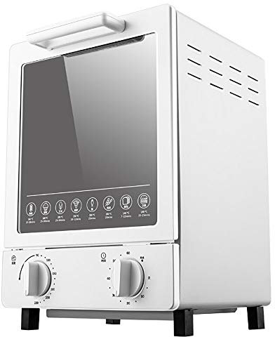 Mini four vertical multifonctionnel domestique de 12 L, four de bureau électrique blanc, réglage de la température de 70 à 230 °, position de cuisson à trois couches pour économiser plus d'espace, p