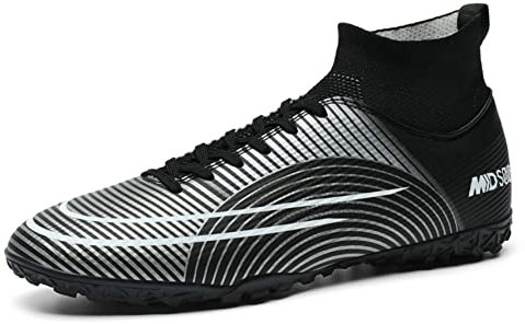 WEJIESS Fußballschuhe Herren Stollen Fußballschuhe High Top Spikes Outdoor Training Jugend Atmungsaktive Sportschuhe Fußballschuhe