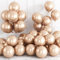 Luftballons Metallic Champagner Gold 30 Stück 12 Zoll Chrom Gold Luftballons Glänzend Retro Dicke Latex Helium Partyballon Set für Babyparty Hochzeitstag Verlobung Jubiläum Geburtstag Feier Party Deko