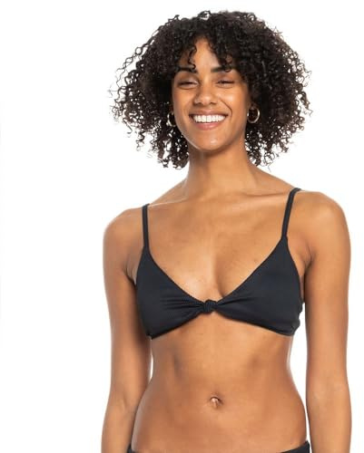 Roxy Love The Surf Knot - Bikini Top for Women - Bikinioberteil - Frauen - L - Schwarz.