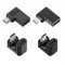 CY Adattatore 4 pezzi/lotto USB-C USB2.0 Tipo C femmina a Micro USB maschio Adattatore dati alimentazione 90/360 gradi quattro direzioni tipo angolato