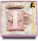 WXYTXHYQ Regalos 70 Años Taza de Cerámica Jaspeada Rosa, 70 Cumpleaños Regalo Mujer 70 Años, 400ml Originales Taza Regalo para Mamá, Abuela, Viene con Tapa, Cuchara, Felicitación y Caja de Regalo