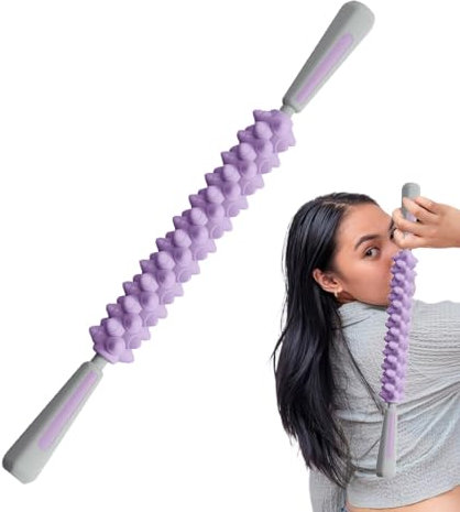 Tedious Massagestab, Muskelmassagestab,Entspannender Massagestab für Damen und Herren - Mehrzweck-Rollstab für Sportler, Oberschenkel, Nacken, Entspannung für Fitnessstudio, Reisen, Arbeiten