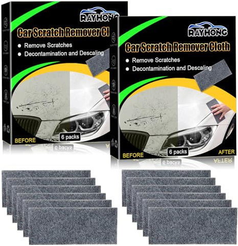 Nano Sparkle Cloth, 12 Piezas Nanosparkle Magic Cloth Paño Nanosparkle Paño Quita Ralladuras para Manchas de Agua y Pulido de Superficies Eliminar Arañazos